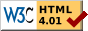 Valid W3C HTML-4.01
